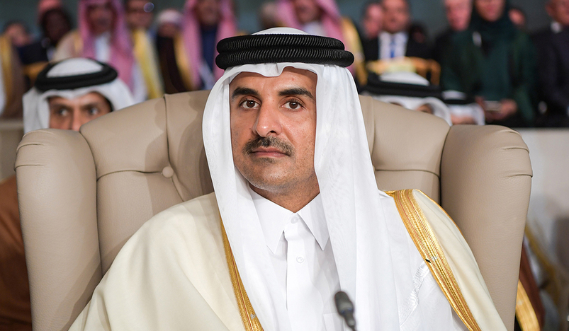 The Amir HH Sheikh Tamim bin Hamad Al-Thani sent on Wednesday a cable of condolences to the Custodia